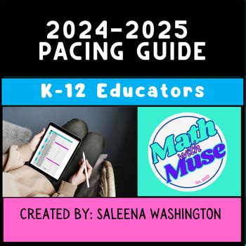 Pacing Guide Template By Mathwithmuse Tpt