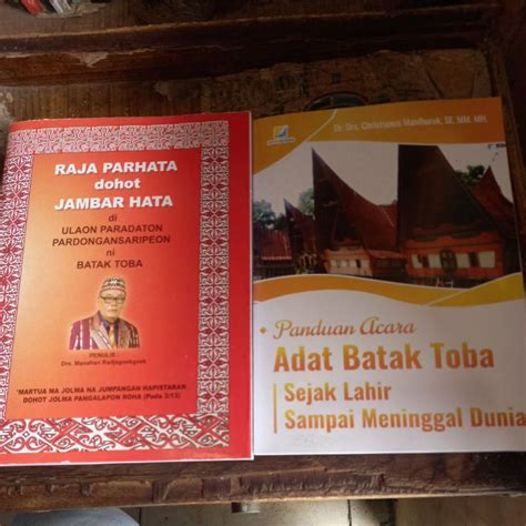 Jual Set Buku Adat Batak Toba Raja Parhata Dohot Jambar Hata