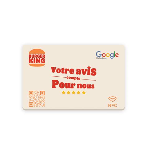 Carte NFC Avis Google Personnalisée Maplaque NFC