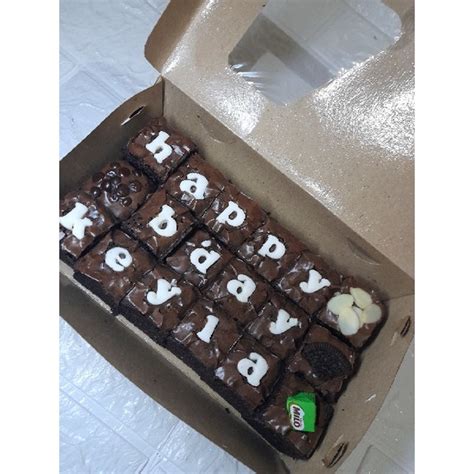 Jual Fudgy Brownies Custom Shopee Indonesia