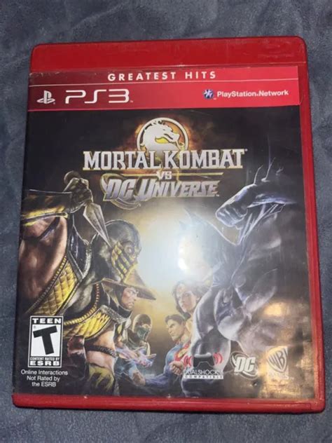 Mortal Kombat Vs Dc Universe Greatest Hits Sony Playstation Ps