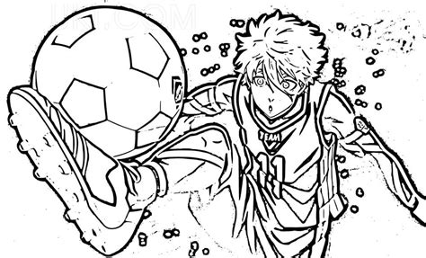 Yoichi Isagi In Blue Lock Coloring Page Coloring Page Coloring Home