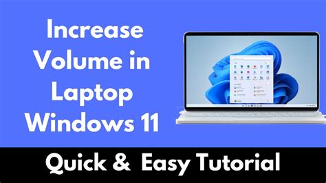 How To Increase Volume In Laptop Windows Youtube