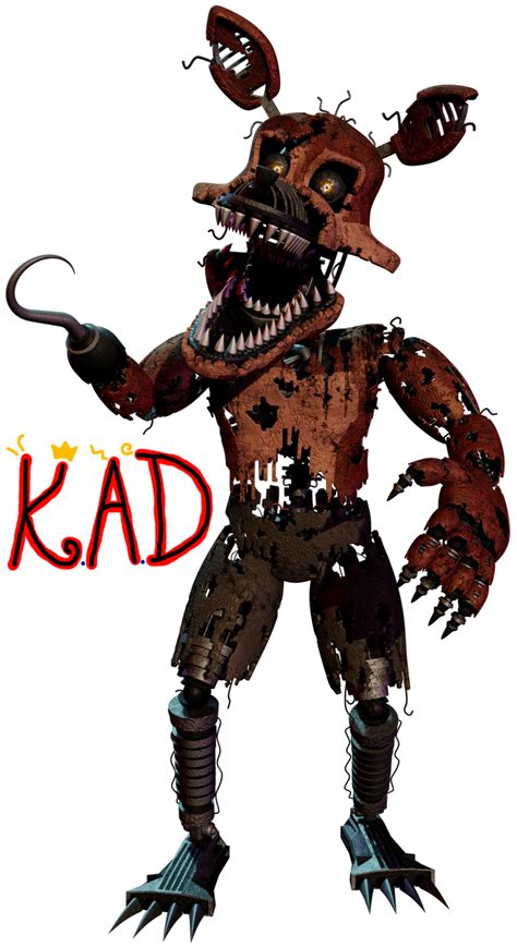 Nightmare Foxy Render 1 By Kingangrydrake On Deviantart