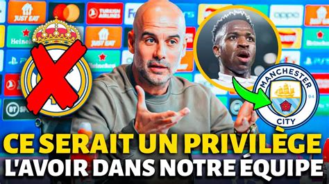 Pep Guardiola A Dit Ce Qu Il Pense De Vini Jr Et Fait Une Invitation