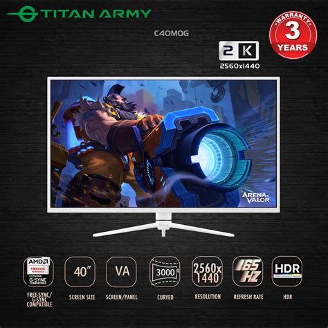 Titan Army Curved Hz K Ms Gaming Monitor C Mqg