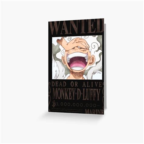 One Piece Wanted New Bounty Poster Monkey D Luffy Gear Joy Boy