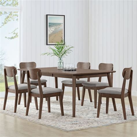 Lathan 7 Piece Dining Set Bayside Furnishings