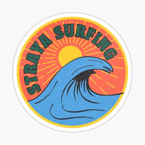 Vintage Straya Surfing Sticker For Sale By Tonyspencer Redbubble