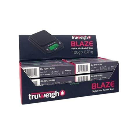 Truweigh Blaze Scale 100g X 0 01g Bk Display 12ct Nimbus Imports