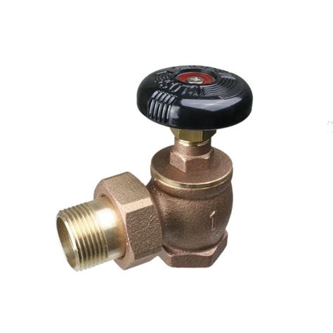 34 In Steam Angle Threaded Brass Radiator Valve Uv35004 The Home Depot