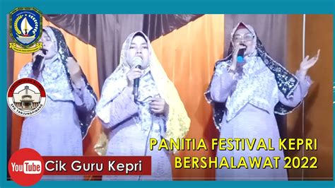 Guru Slb Negeri 1 Tanjungpinang Pada Festival Kepri Bershalawat Tahun