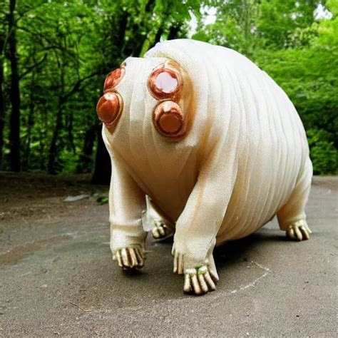 A Photo Of A Living Dog Sized Tardigrade With Stable Diffusion