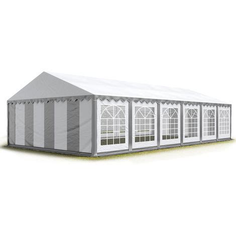 Tendone Per Feste X M Pvc Grigio Bianco Impermeabile Gazebo Da