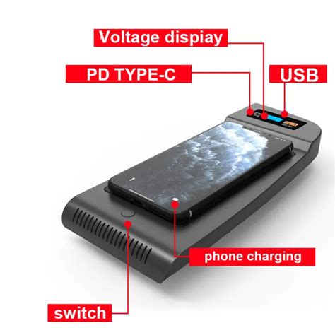 Vtear Car QI Wireless Charger For Toyota VELLFIRE Alphard Vellfire 2015