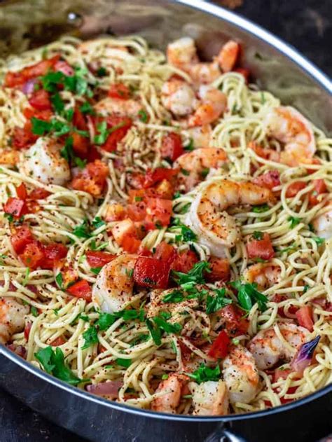 Mediterranean Garlic Shrimp Pasta Recipe The Mediterranean Dish