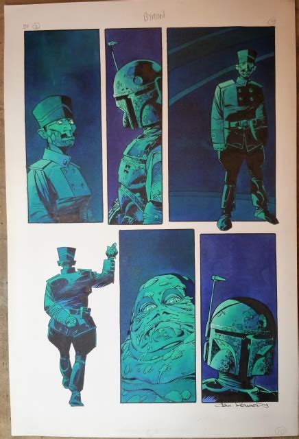 Boba Fett When The Fat Lady Swings Original Art By Cam Kennedy