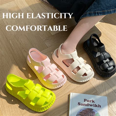 Women S Thick Sole Sandals Summer Roman Beach Shoes Non Slip Sandals