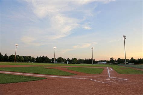 Nice Baseball Fields Sunset