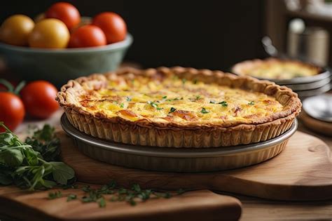 Premium Photo Homemade Quiche Lorraine Perfection