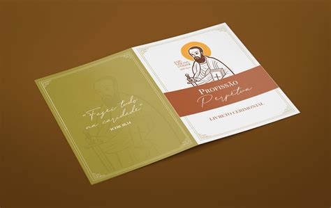 Ordena O Diaconal Convite E Livreto Behance