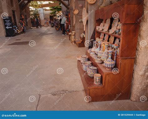 20 March 2023 Dubai UAE Al Seef Old Town Village In Dubai Editorial