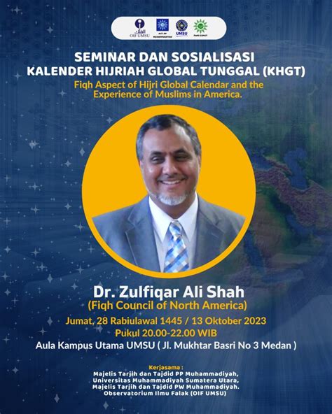 Dr Zulfikar Ali Shah Narasumber Seminar Nasional Dan Sosialisasi