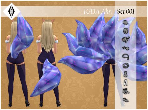 Aleniksimmers Kda Ahri Set001 Tights Tails