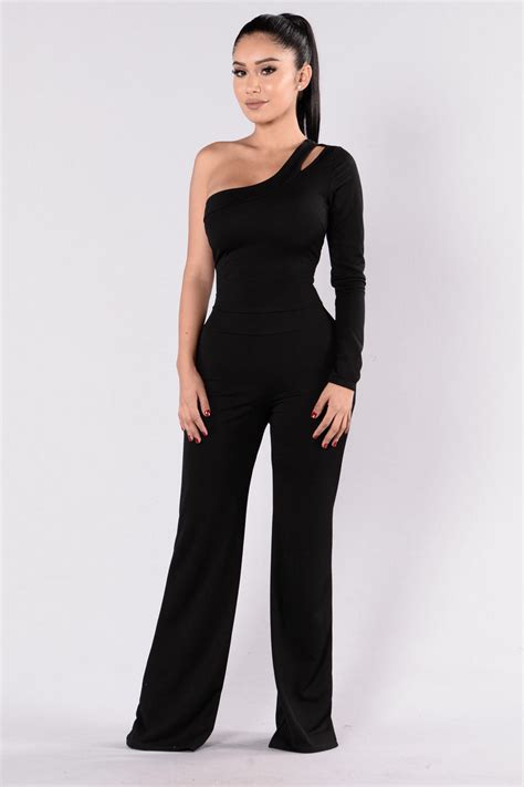 Downtown Adventures Jumpsuit Black Fashion Nova Jumpsuits