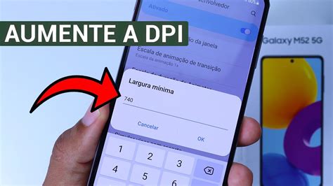 Como Aumentar A DPI No Galaxy M52 5G Passo A Passo YouTube