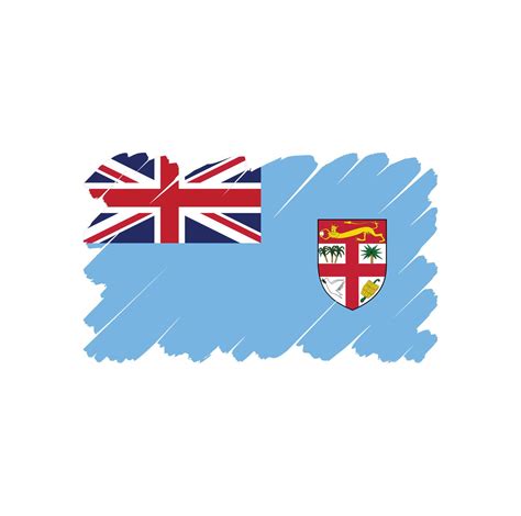 Fiji flag vector 4943187 Vector Art at Vecteezy