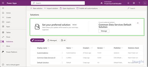 Set Your Preferred Solution In Power Apps For Enhanced Customization