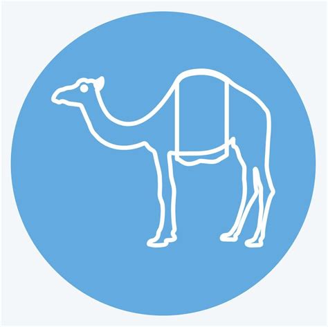 Icon Camel Suitable For Animal Symbol Blue Eyes Style Simple Design