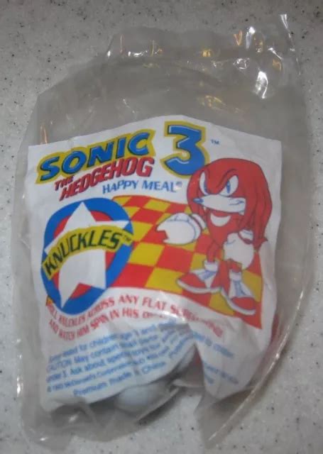 1993 SEGA SONIC The Hedgehog McDonalds Happy Meal Toy Knuckles 6 47