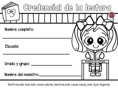 Credenciales Lectoras Para La Biblioteca Imagenes Educativas