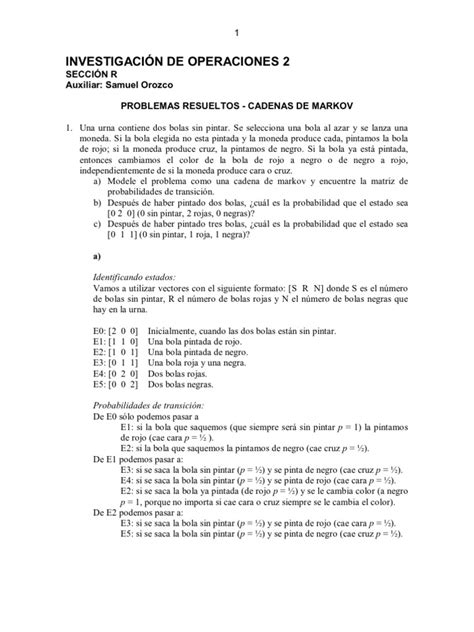 Pdf Problemas Resueltos Cadenas De Markov Dokumen Tips