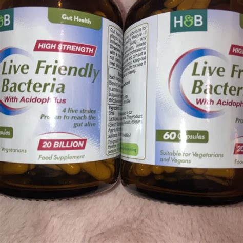 Holland And Barrett Live Friendly Bacteria With Acidophilus 60 Capsules