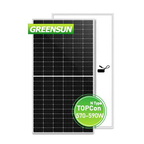 High Efficiency N Type W W W Topcon Half Mono Solar Cell Panel