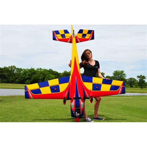 EXTRA 300 104 V2 ARF JAUNE ROUGE BLEU EXTREME FLIGHT Intermodel SAS