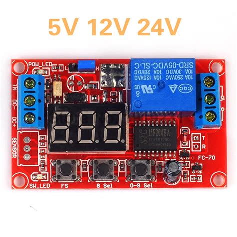 Módulo de interruptor ajustable con pantalla Digital LED relé de