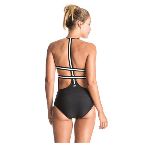 Roxy Summer Pacific One Piece Swimsuit Anthracite Skateshop