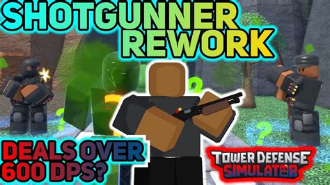 Shotgunner REWORK UPDATE Over 600 DPS April Update News Tower