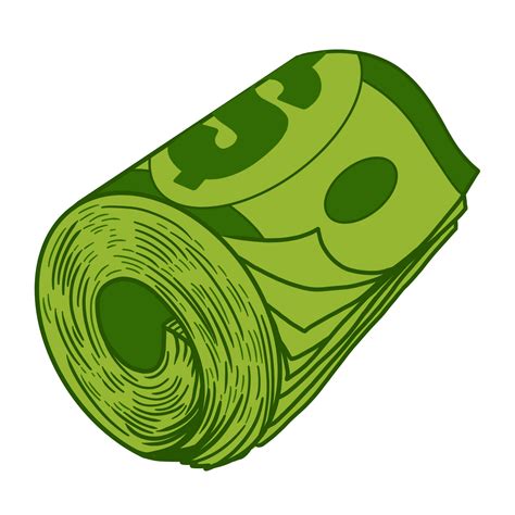 Cash Money Roll 15736359 Png