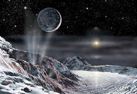 Pluto And Charon Photograph by David A. Hardy - Pixels