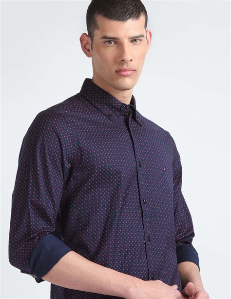 Buy Tommy Hilfiger Geometric Print Slim Fit Casual Shirt