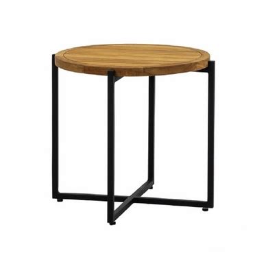 Bijzettafel Applebee Condor Lounge 54 Aluminium Black Teak Etrias Nl