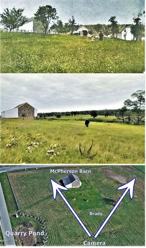 Mathew Brady S McPherson Farm Photo Colorized T N Gettysburg