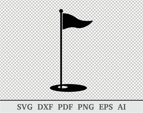 Golf Flag Svg Golf SVG Golf Flag Vector Golf Flag Clipart - Etsy