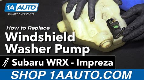 How To Replace Windshield Washer Pump 04 07 Subaru Impreza WRX YouTube