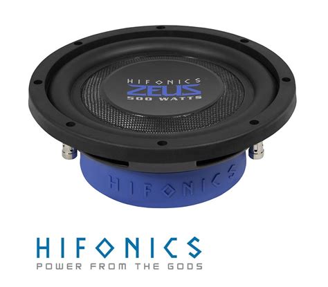 HIFONICS ZST 8D2 ZEUS Flat Woofer Subwoofer 20 Cm Flacher Subwoofer 500